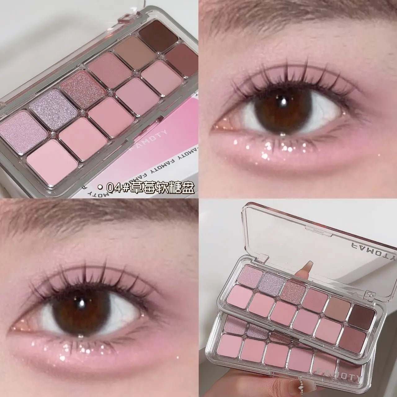 12 - Color Low Saturation Eyeshadow Palette All Matte Tea Apricot Eye Makeup Palette Daily Earth Makeup Long Lasting Eye Shadows - Leeoni America