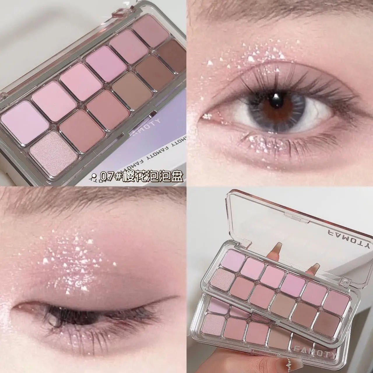 12 - Color Low Saturation Eyeshadow Palette All Matte Tea Apricot Eye Makeup Palette Daily Earth Makeup Long Lasting Eye Shadows - Leeoni America