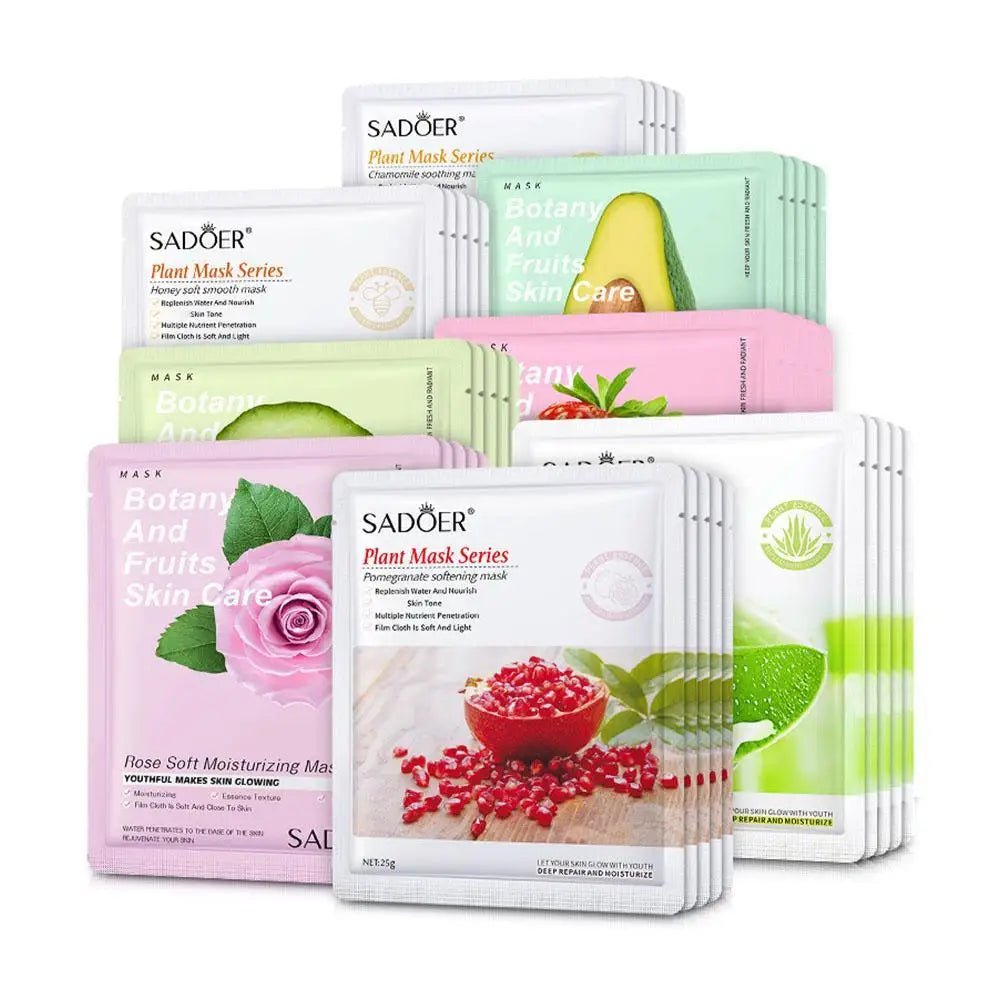 1PC Natural Plant Face Mask Beauty Skincare Masks Moisturizing Deeply Hydrating Facial Mask Face Care Cosmetics - Leeoni America