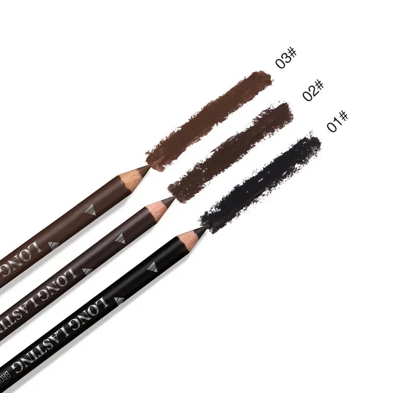 1Pcs Eye Brow Cosmetics Waterproof Long Lasting Easy to Wear Pigment Black Coffee Brown Cheap Eyebrow Eyeliner Makeup Pencil - Leeoni America