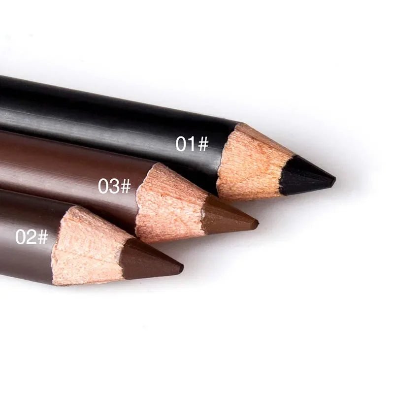 1Pcs Eye Brow Cosmetics Waterproof Long Lasting Easy to Wear Pigment Black Coffee Brown Cheap Eyebrow Eyeliner Makeup Pencil - Leeoni America