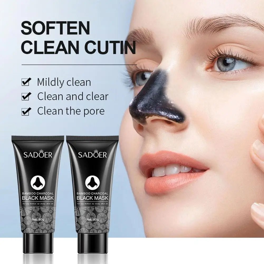20/60g Blackhead Remove Mask Bamboo Charcoal Peel Off Mask Oil - Control Deep Cleansing Shrink Pore Skin Care - Leeoni America