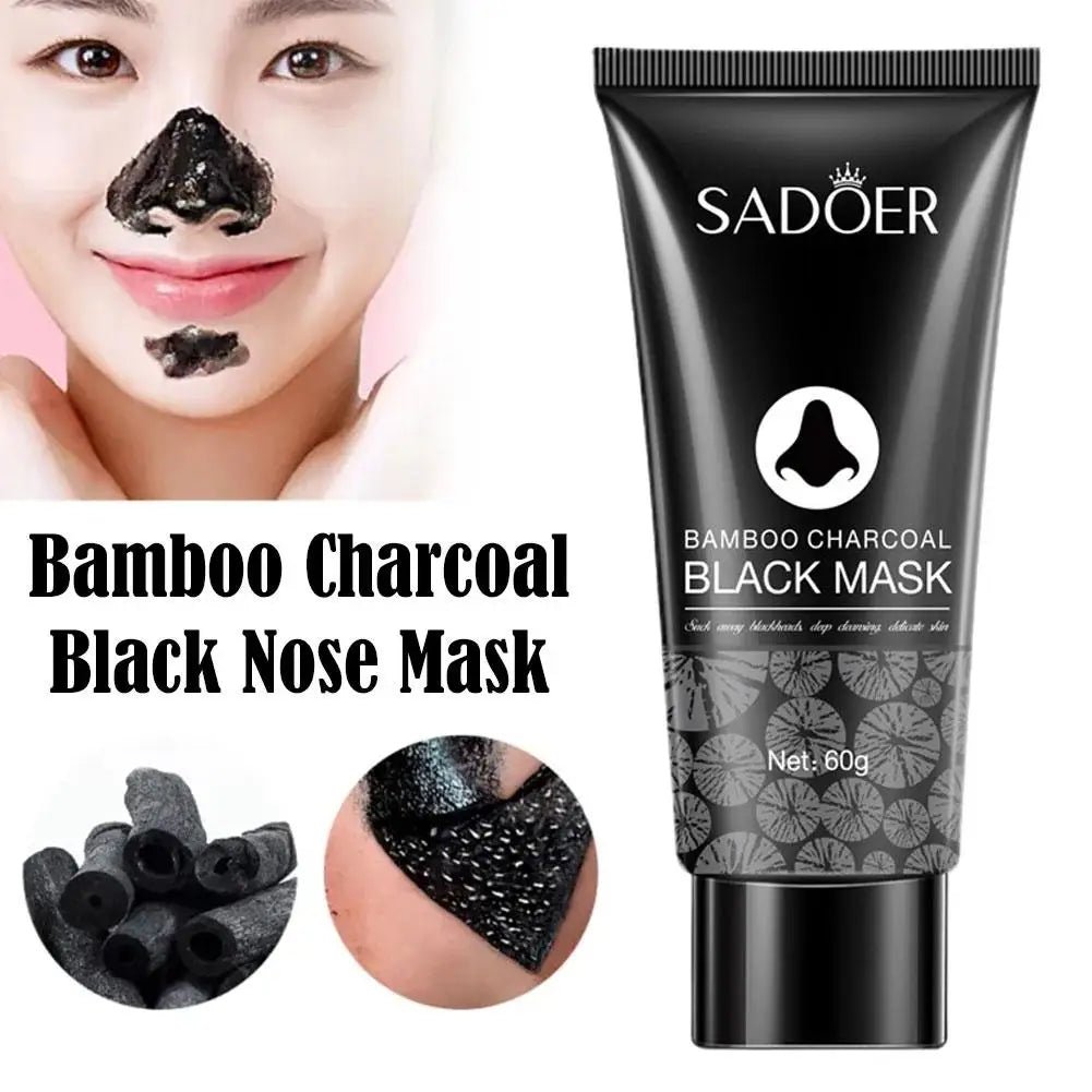 20/60g Blackhead Remove Mask Bamboo Charcoal Peel Off Mask Oil - Control Deep Cleansing Shrink Pore Skin Care - Leeoni America