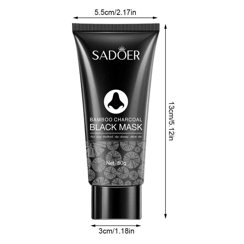 20/60g Blackhead Remove Mask Bamboo Charcoal Peel Off Mask Oil - Control Deep Cleansing Shrink Pore Skin Care - Leeoni America