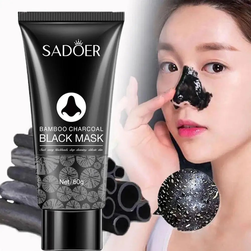 20/60g Blackhead Remove Mask Bamboo Charcoal Peel Off Mask Oil - Control Deep Cleansing Shrink Pore Skin Care - Leeoni America