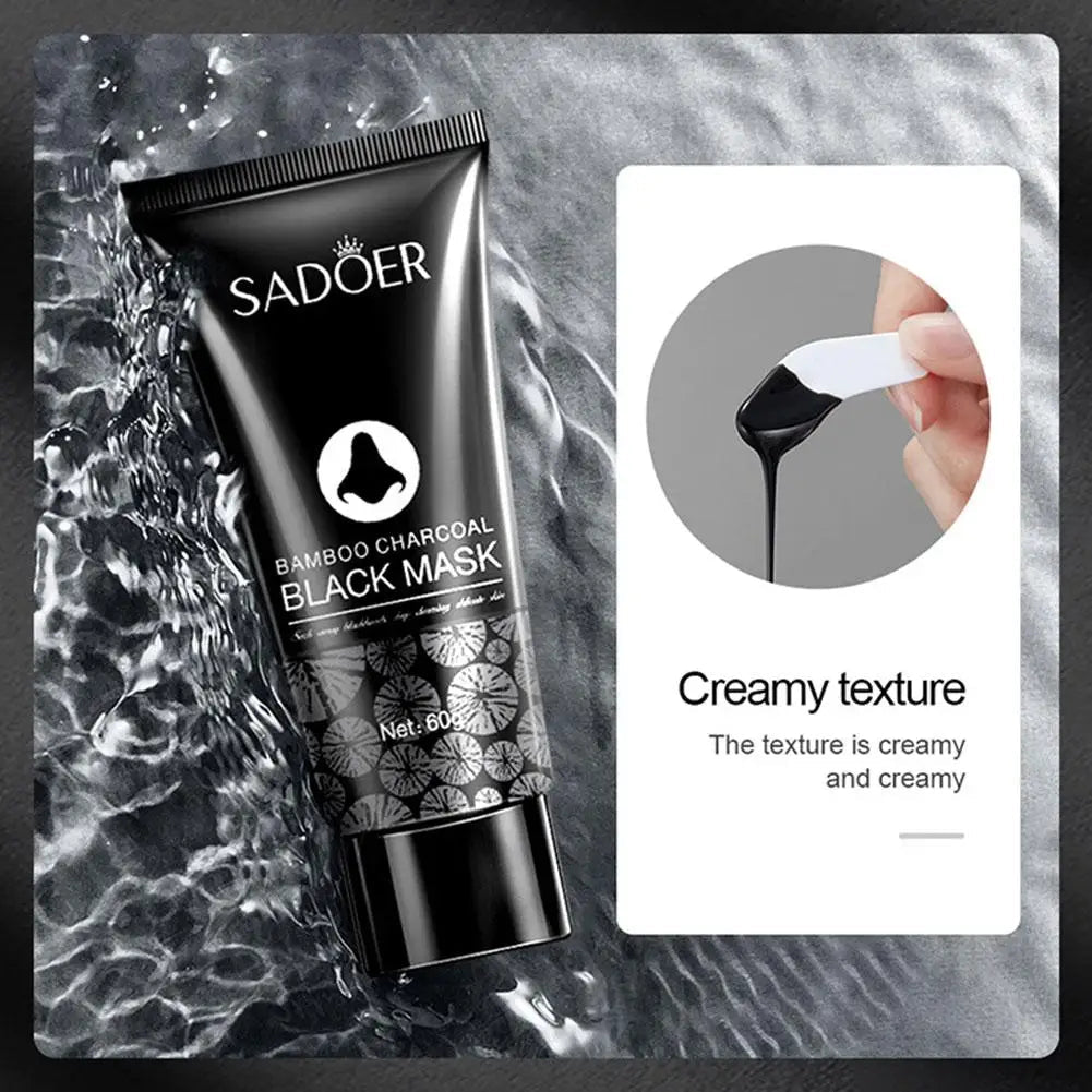 20/60g Blackhead Remove Mask Bamboo Charcoal Peel Off Mask Oil - Control Deep Cleansing Shrink Pore Skin Care - Leeoni America