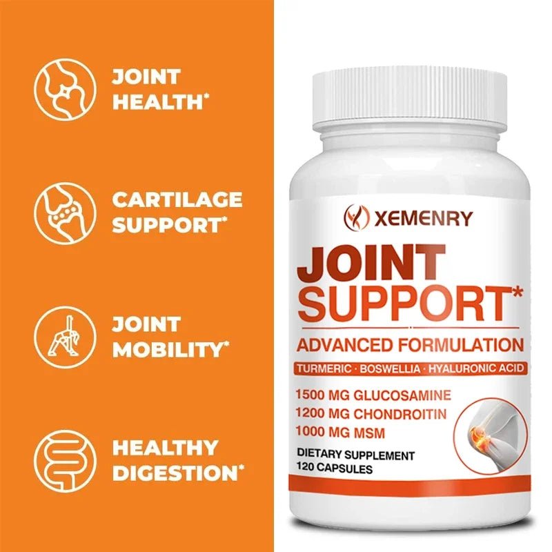Joint Support - Glucosamine & Chondroitin & MSM 3 - in - 1 - Joint Health Support, for Bone and Cartilage Health - Leeoni America