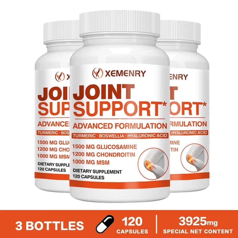 Joint Support - Glucosamine & Chondroitin & MSM 3 - in - 1 - Joint Health Support, for Bone and Cartilage Health - Leeoni America