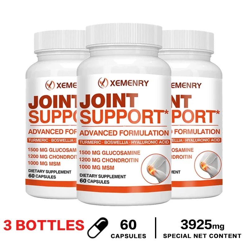 Joint Support - Glucosamine & Chondroitin & MSM 3 - in - 1 - Joint Health Support, for Bone and Cartilage Health - Leeoni America