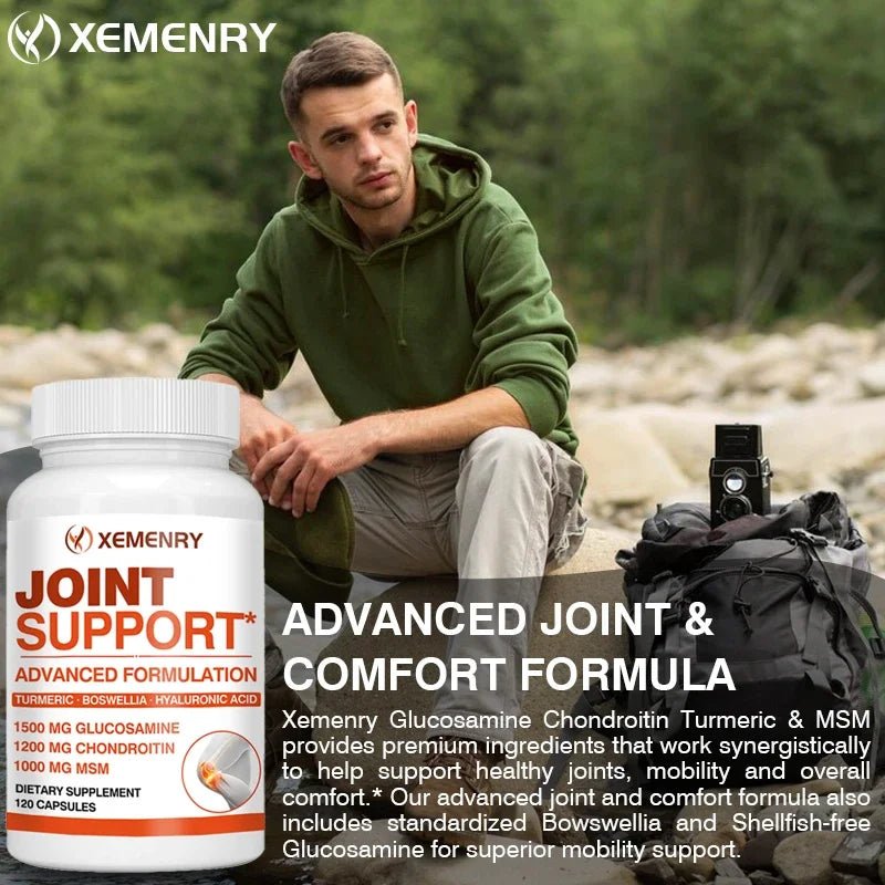 Joint Support - Glucosamine & Chondroitin & MSM 3 - in - 1 - Joint Health Support, for Bone and Cartilage Health - Leeoni America