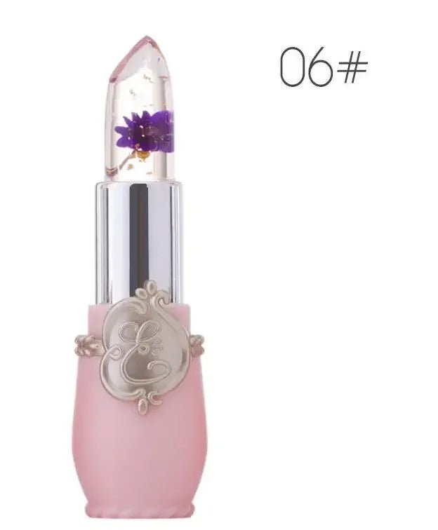 Waterproof Flower LipStick Jelly Flower Transparent Color Changing Lipstick Long Lasting 6 Colors Flower Lipsticks Lip balm - Leeoni America