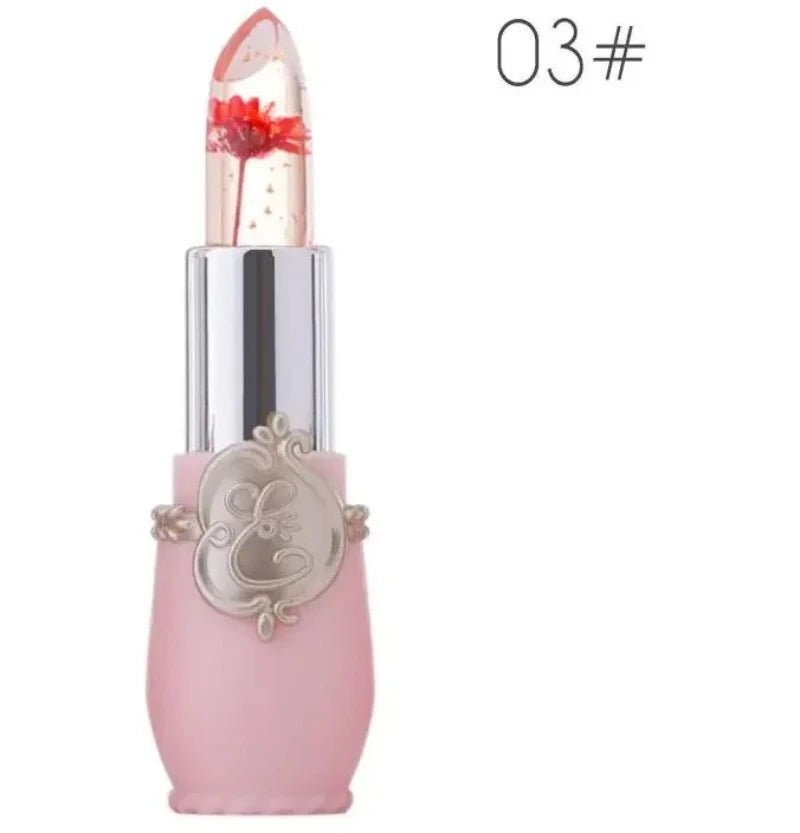 Waterproof Flower LipStick Jelly Flower Transparent Color Changing Lipstick Long Lasting 6 Colors Flower Lipsticks Lip balm - Leeoni America