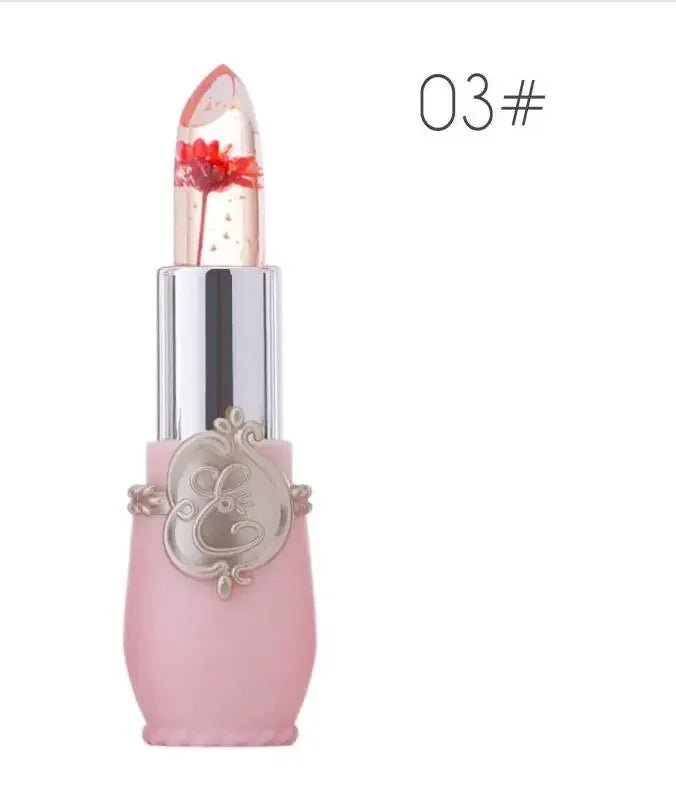 Waterproof Flower LipStick Jelly Flower Transparent Color Changing Lipstick Long Lasting 6 Colors Flower Lipsticks Lip balm - Leeoni America