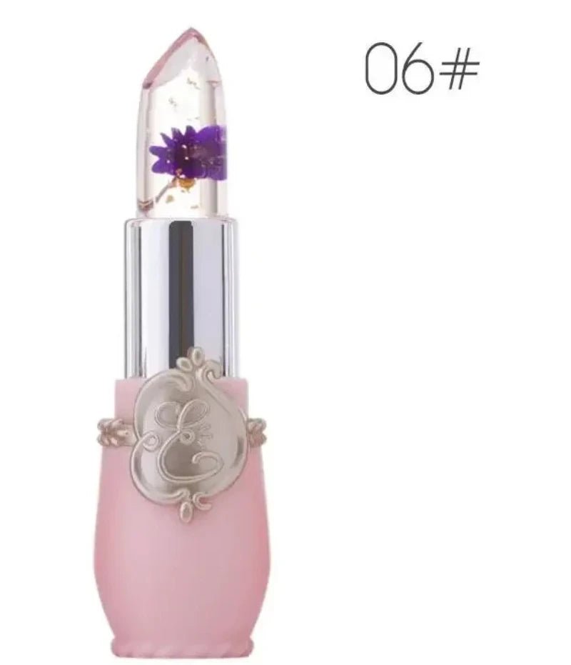 Waterproof Flower LipStick Jelly Flower Transparent Color Changing Lipstick Long Lasting 6 Colors Flower Lipsticks Lip balm - Leeoni America