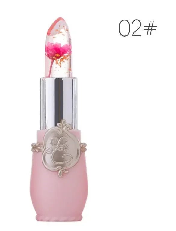 Waterproof Flower LipStick Jelly Flower Transparent Color Changing Lipstick Long Lasting 6 Colors Flower Lipsticks Lip balm - Leeoni America